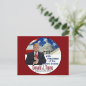 Carte postale d'inauguration TRUMP (Debout devant)
