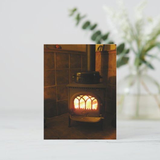 Carte Postale Dinde au feu (Debout devant)