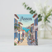 Carte Postale Dinde d'allée d'Assos (Debout devant)