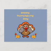 Carte Postale Dinde de Thanksgiving (Devant)