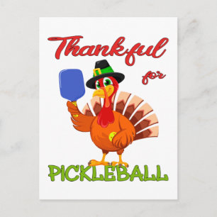 Carte Postale Dinde de Thanksgiving - Reconnaissant pour Pickleb