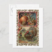 Carte Postale Dinde et Produits # 2 (Devant / Derrière)