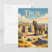 Carte Postale Dindon de Troie (Devant / Derrière)