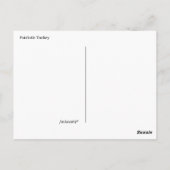 Carte Postale Dindon Patriote Faisant la Roue (Dos)