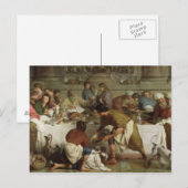 Carte Postale Dîner à la Maison de Simon, 1737 (Devant / Derrière)