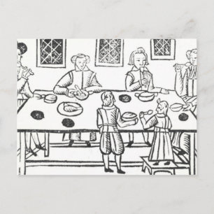 Carte Postale Diner à la maison, des ballades Roxburghe