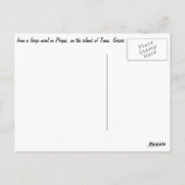 Carte Postale Dîner à Pirgos, sur l'île de Tinos, Grèce (Dos)