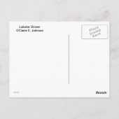 Carte Postale Dîner au homard (Dos)