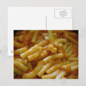 Carte Postale dîner au macaroni (Devant / Derrière)