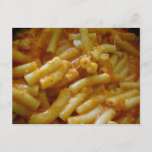 Carte Postale dîner au macaroni