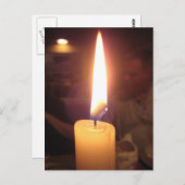 Carte Postale Dîner aux chandelles (Devant / Derrière)