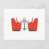 Carte Postale Diner Booth (Devant)