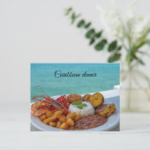 Carte Postale dîner caribéen (Debout devant)