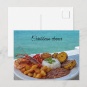 Carte Postale dîner caribéen (Devant / Derrière)