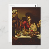 Carte Postale Dîner chez Emmaus avec des amis (Devant / Derrière)