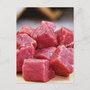 Carte Postale Dîner D'Aliments Frits Fraisés Prêt À La Cuisine