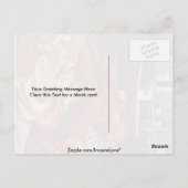 Carte Postale Dîner de langouste fraîche de l'Atlantique au pois (Dos)