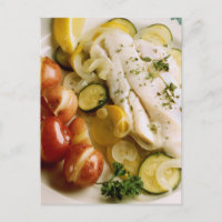 Dîner de poisson au four