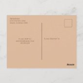 Carte Postale Dîner de répétition Automne Elégant Citrouilles Mi (Dos)