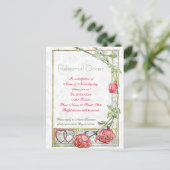 Carte Postale dîner de répétition mignon et élégant invitation (Debout devant)