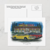 Carte postale DÎNER DE VOITURE MUSCLE (Devant / Derrière)