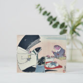 Carte Postale Dîner des marins russes par Kobayashi, Kiyochika (Debout devant)