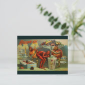 Carte Postale Dîner d'Halloween (Debout devant)