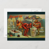Carte Postale Dîner d'Halloween (Devant / Derrière)