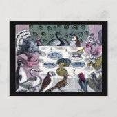 Carte Postale Dîner d'oiseaux (Devant)