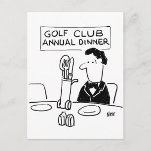Carte Postale Diner du club de golf