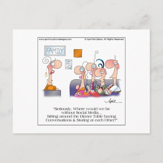 Carte postale DÎNER FAMILLE par April McCallum (Devant)