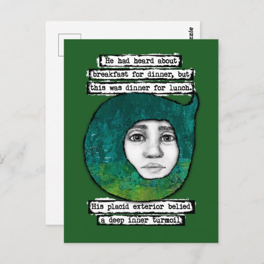 Carte postale Dîner pour déjeuner (Devant / Derrière)