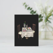 Carte Postale Dîner Pour Deux (Debout devant)