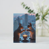 Carte Postale Dîner romantique (Debout devant)