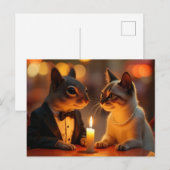 Carte Postale Dîner romantique (Devant / Derrière)