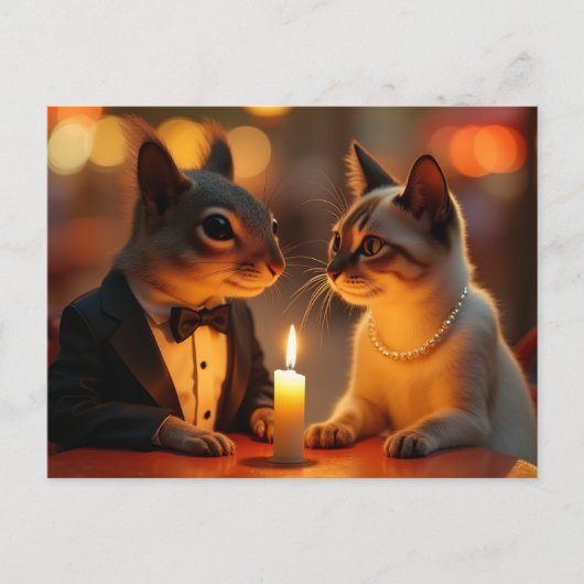 Carte Postale Dîner romantique (Devant)