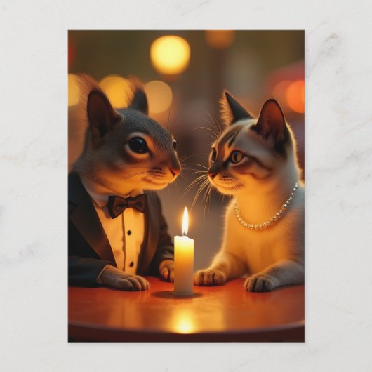 Carte Postale Dîner romantique (Devant)