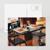 Carte Postale Dîner romantique pour deux (Devant / Derrière)