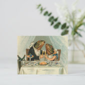 Carte Postale "Dîner romantique pour grenouilles" (Debout devant)