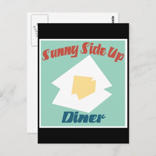 Carte Postale Dîner Sunny Side Up (Devant / Derrière)