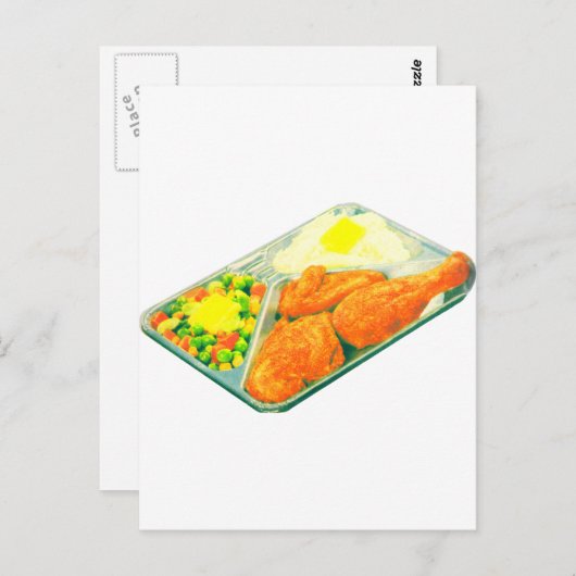 Carte Postale Dîner TV (Devant / Derrière)