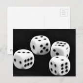 Carte Postale Dîners Noir Et Blanc (Devant / Derrière)