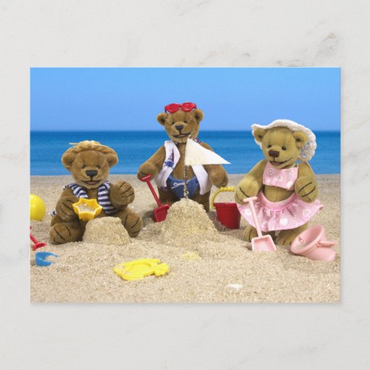 Carte Postale Dinky Bears Beach Amusement (Devant)