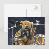 Carte Postale Dinky Bears Drummer (Devant / Derrière)