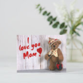 Carte Postale Dinky Bears : Je t'aime Maman (Debout devant)