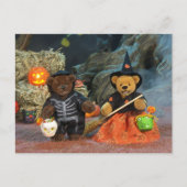 Carte Postale Dinky Bears Skeleton & Witch (Devant)