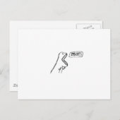 Carte Postale dino (Devant / Derrière)