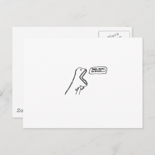 Carte Postale dino (Devant / Derrière)