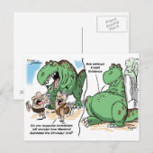 Carte Postale Dino Doodle Cartoon (Devant / Derrière)