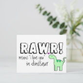 Carte Postale Dino Lingo (Debout devant)